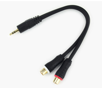 3.5座轉(zhuǎn)雙蓮花音頻線 YX-1353